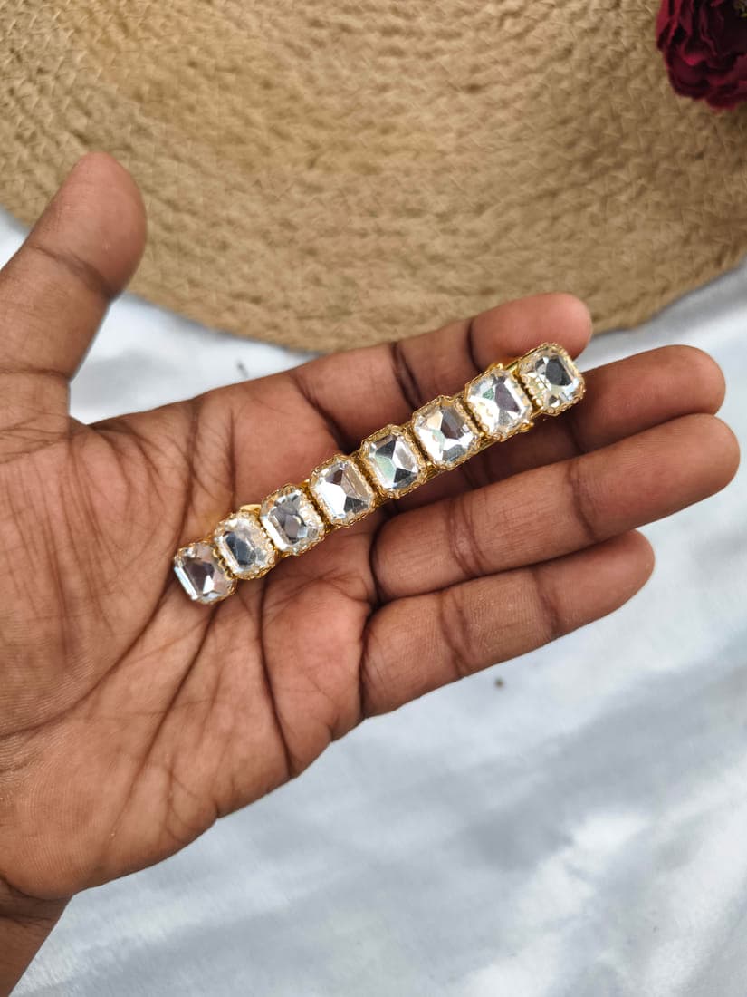Rectangle Crystal ( Mirror White)